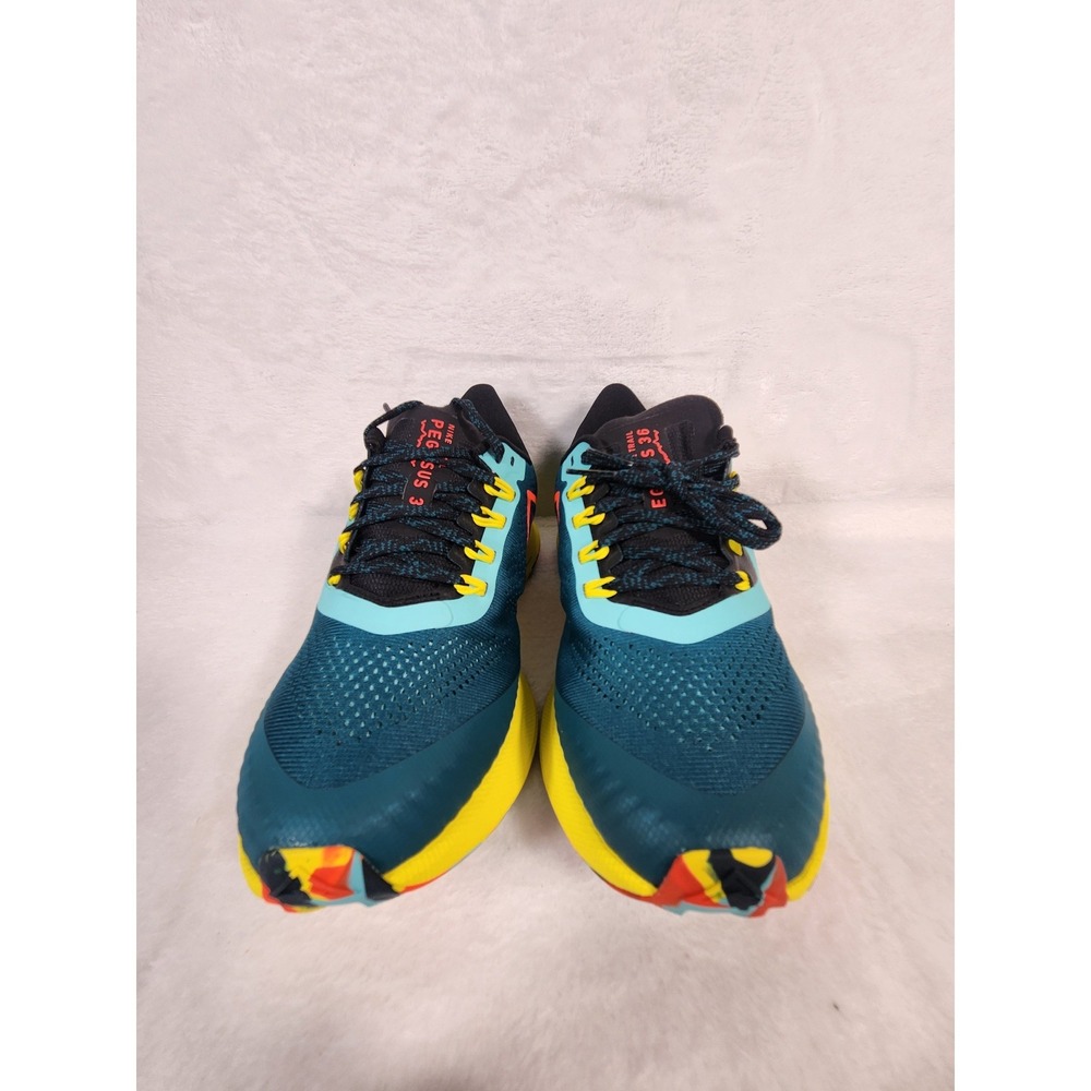 Nike Zoom Pegasus 36 Trail Running Shoes Teal Yellow Red AR5677-401 size 6M 7.5W - Picture 4 of 10